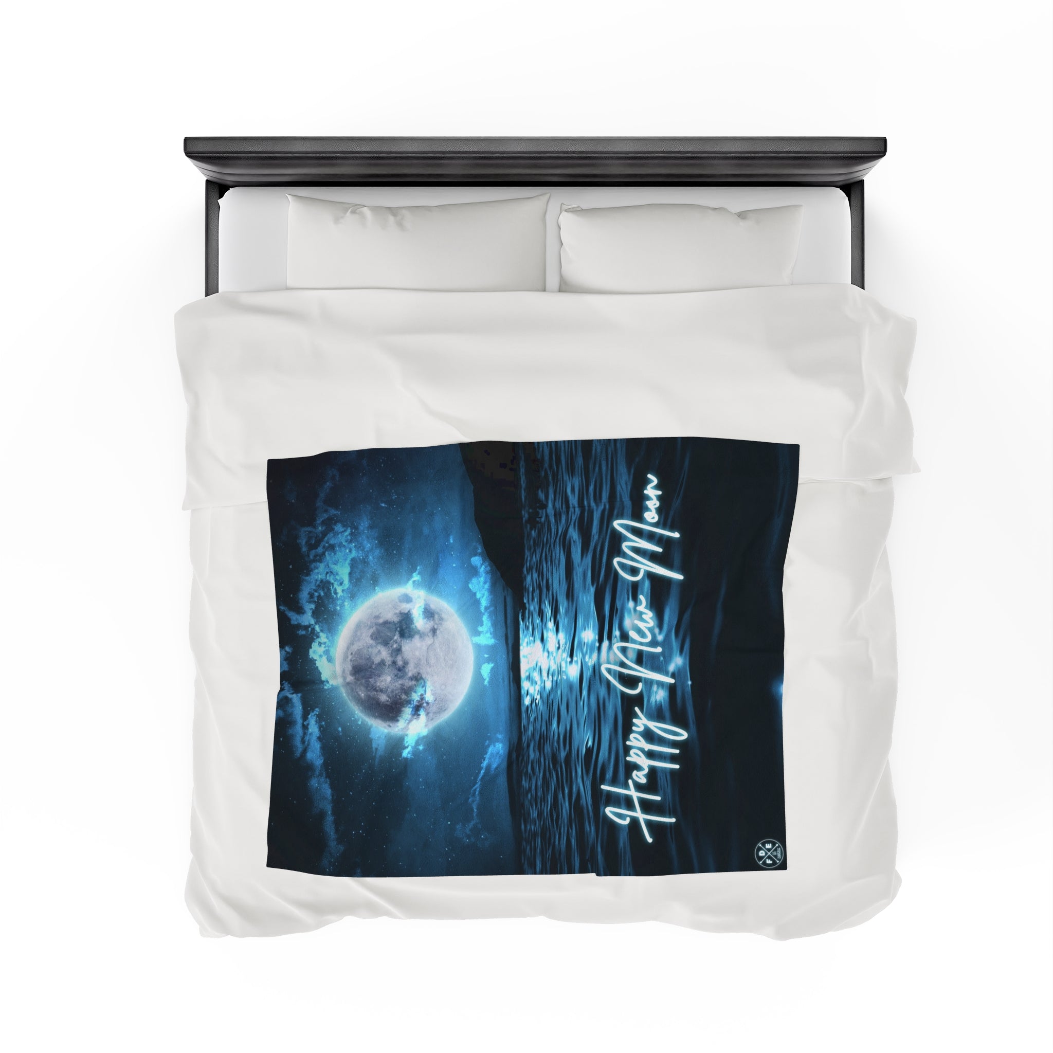 "Happy New Moon" - Plush Blanket