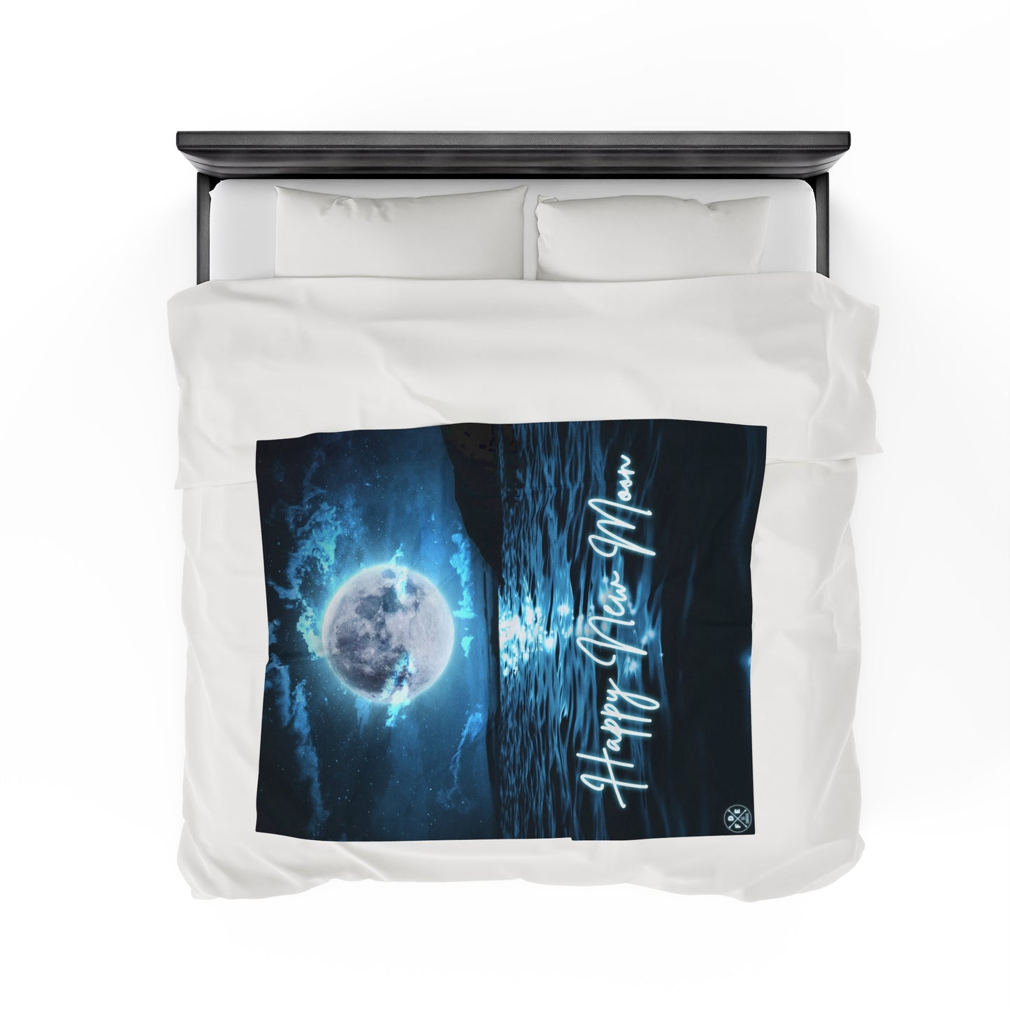 "Happy New Moon" - Plush Blanket
