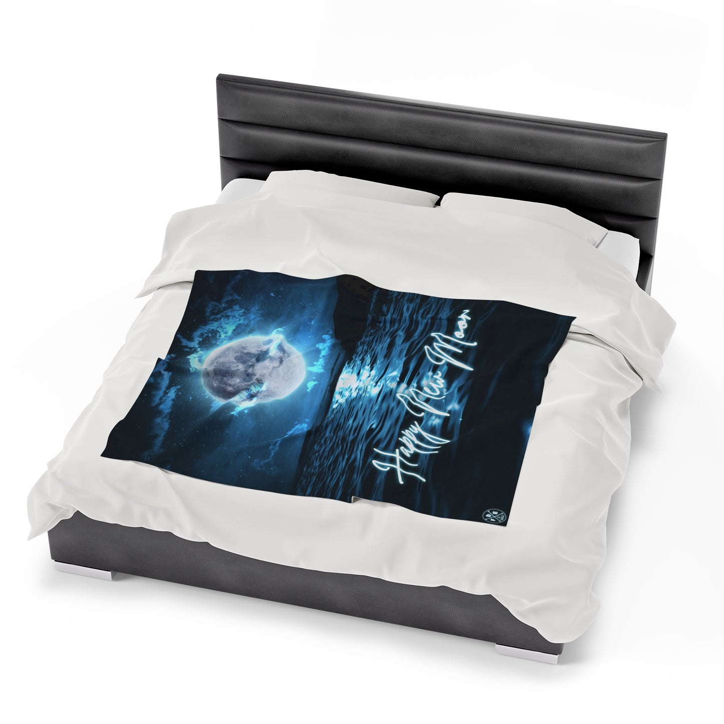 "Happy New Moon" - Plush Blanket