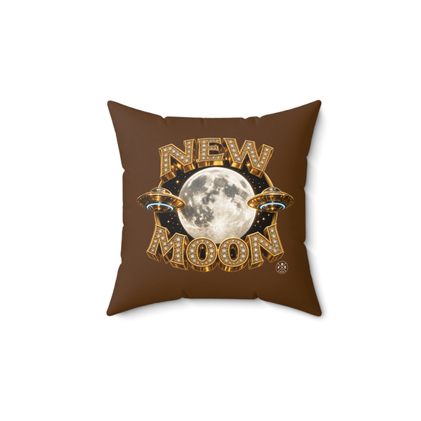 New Moon – Moonlite Bronze - Throw Pillow