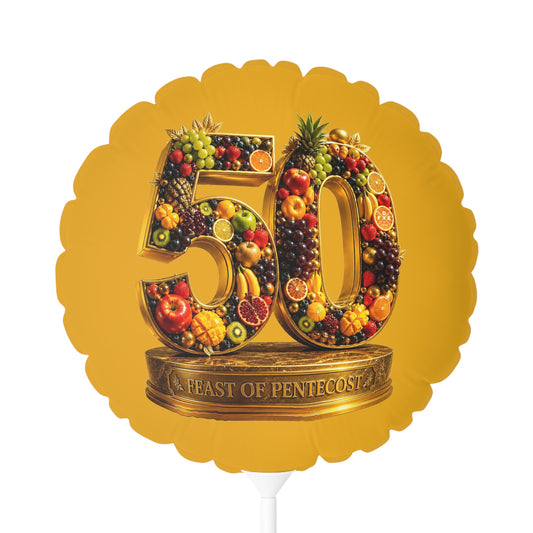 Feast of Pentecost (#50) - Golden Mango - Foil Balloon