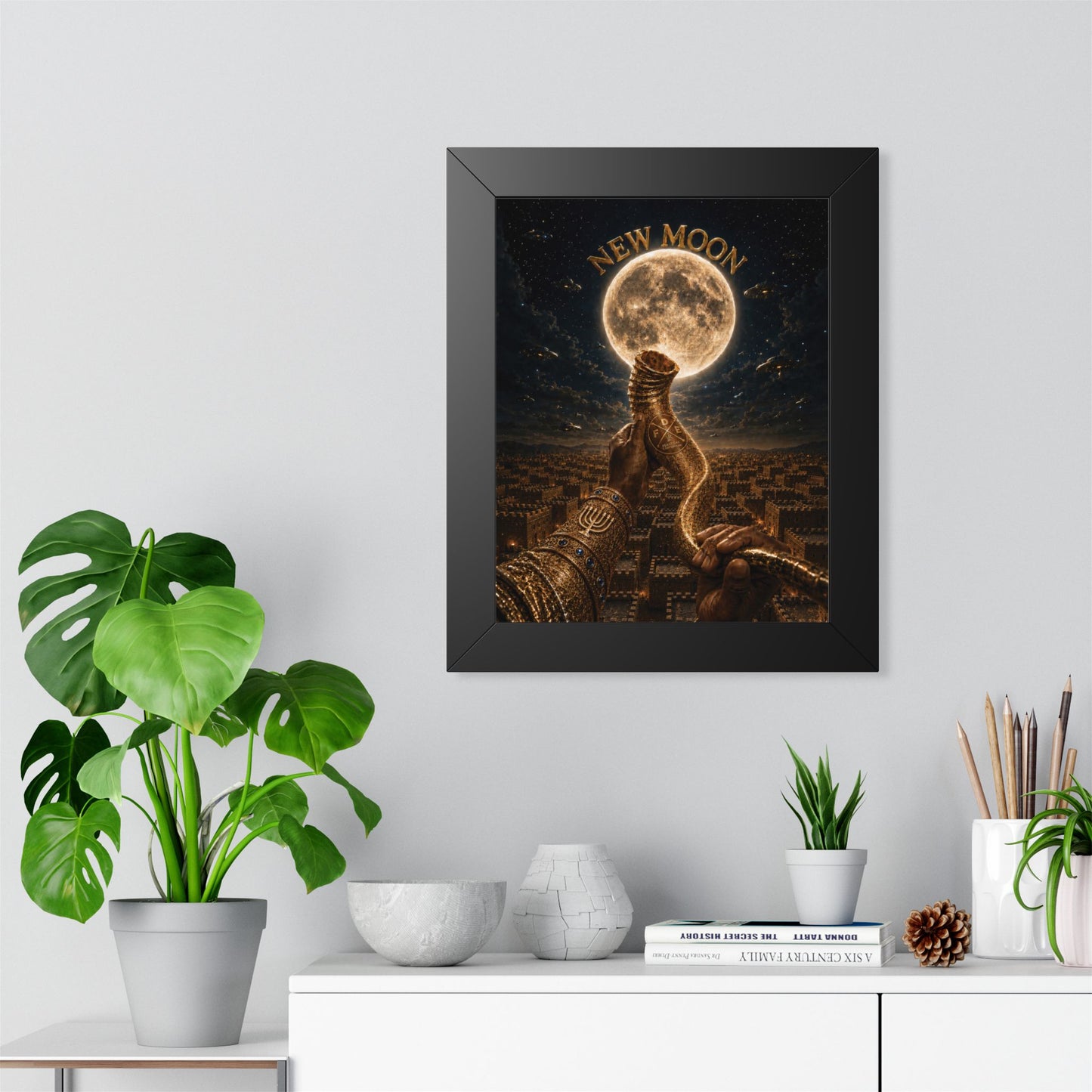 New Moon (w/ Shofar) - Framed Poster