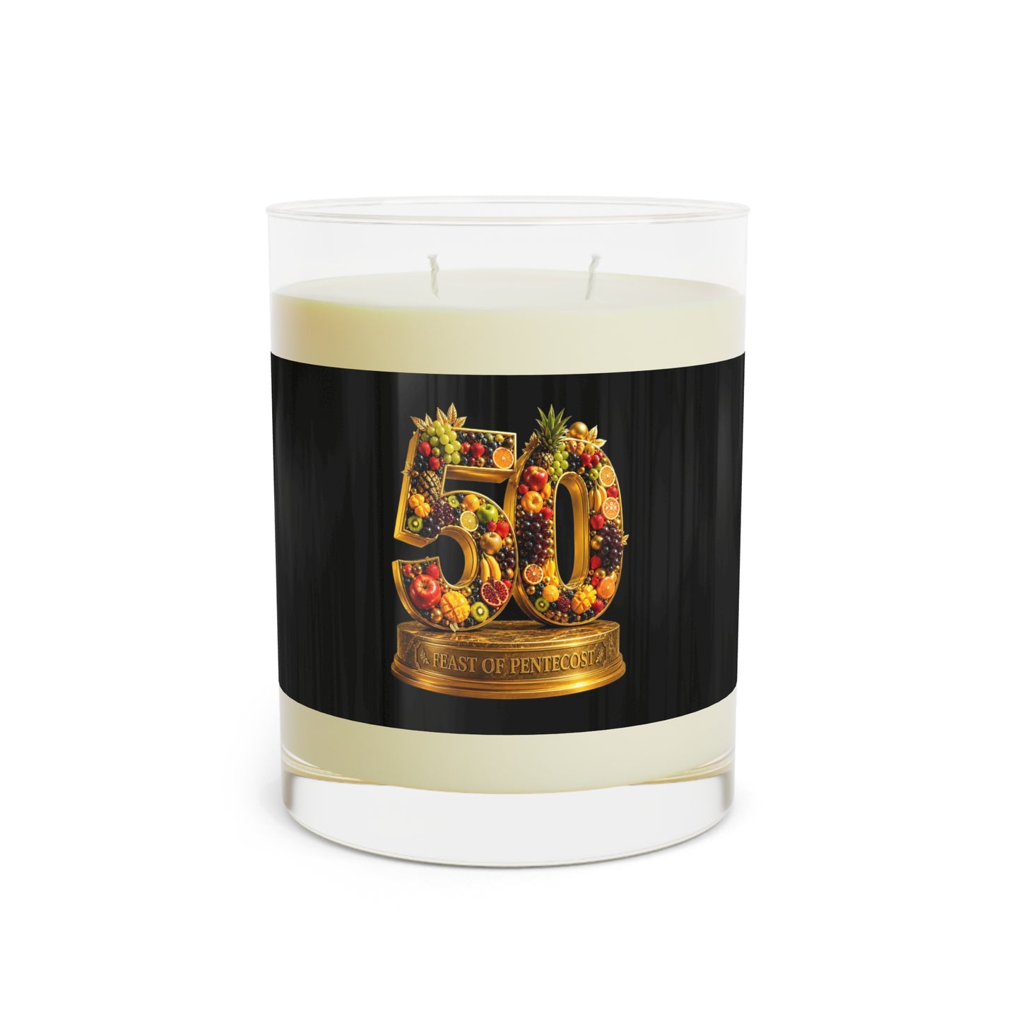 Feast of Pentecost (#50) - Obsidian Black - Candle