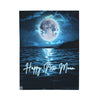 "Happy New Moon" - Plush Blanket