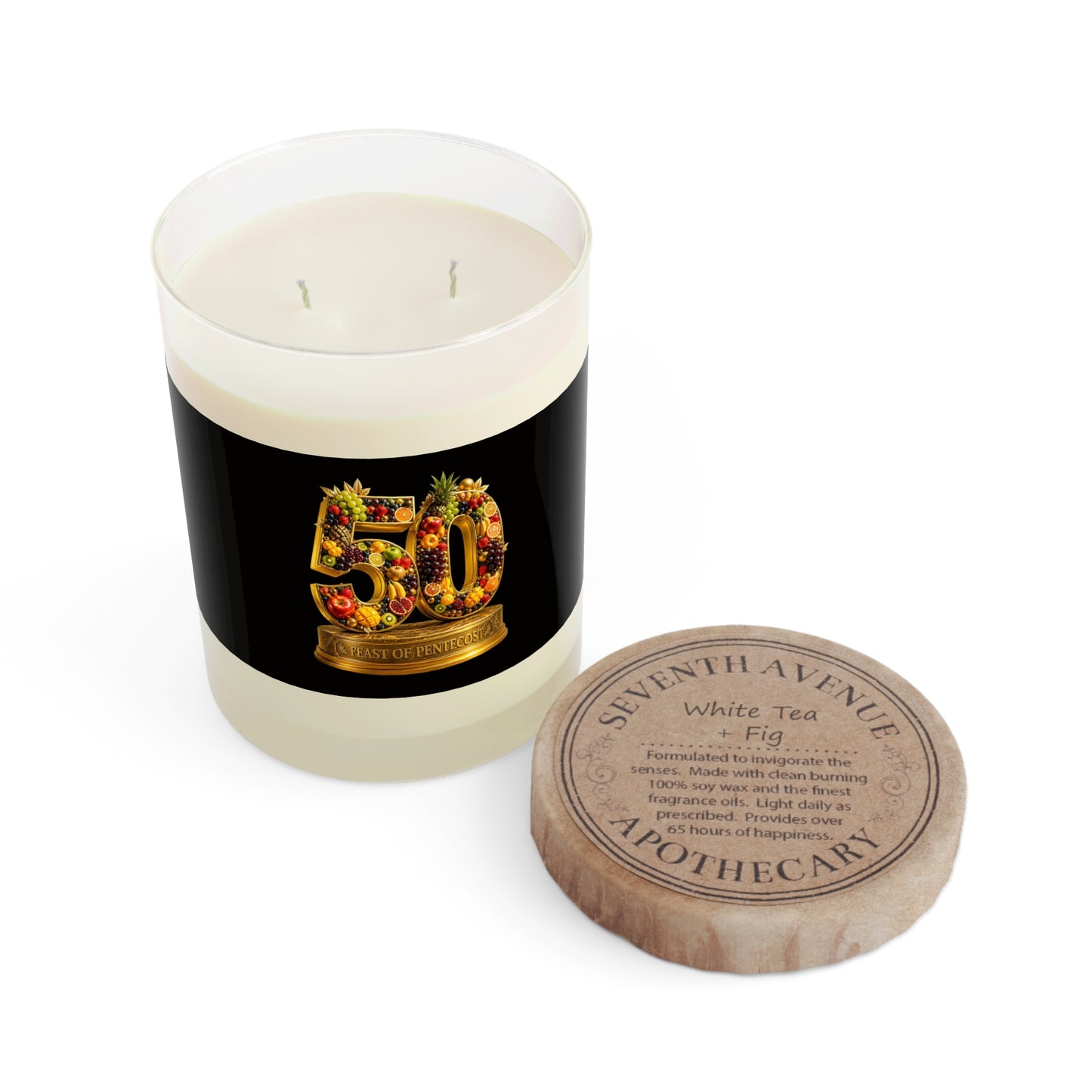 Feast of Pentecost (#50) - Obsidian Black - Candle