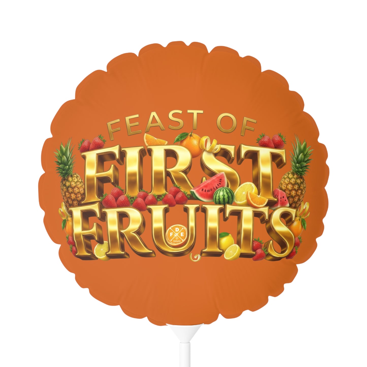 Feast of First Fruits - Citrus Flame - Foil Balloon