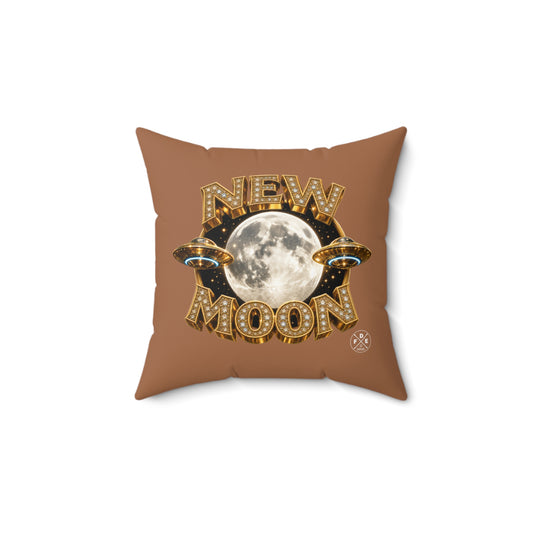 New Moon - Desert Rose Gold - Throw Pillow