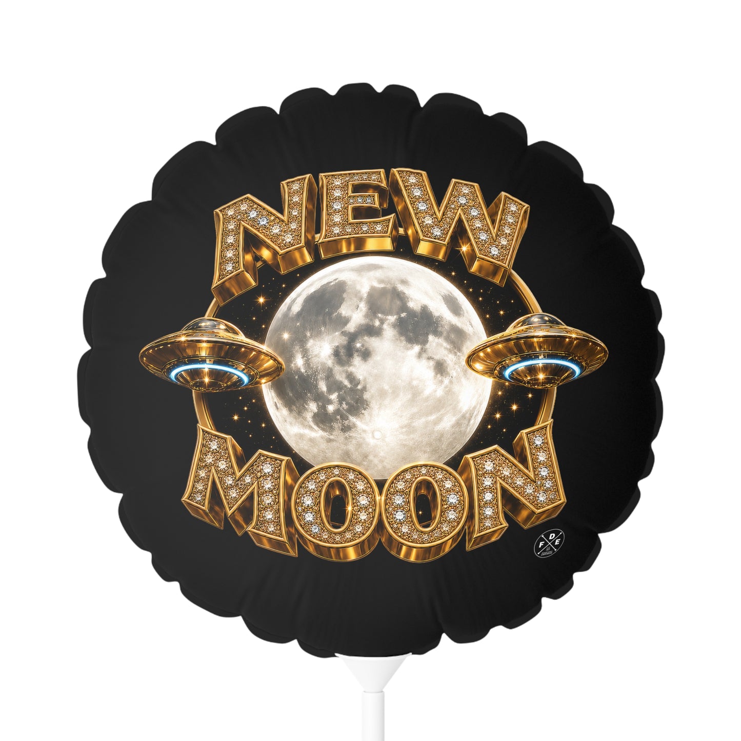 New Moon – Midnight Black –  Foil Balloon