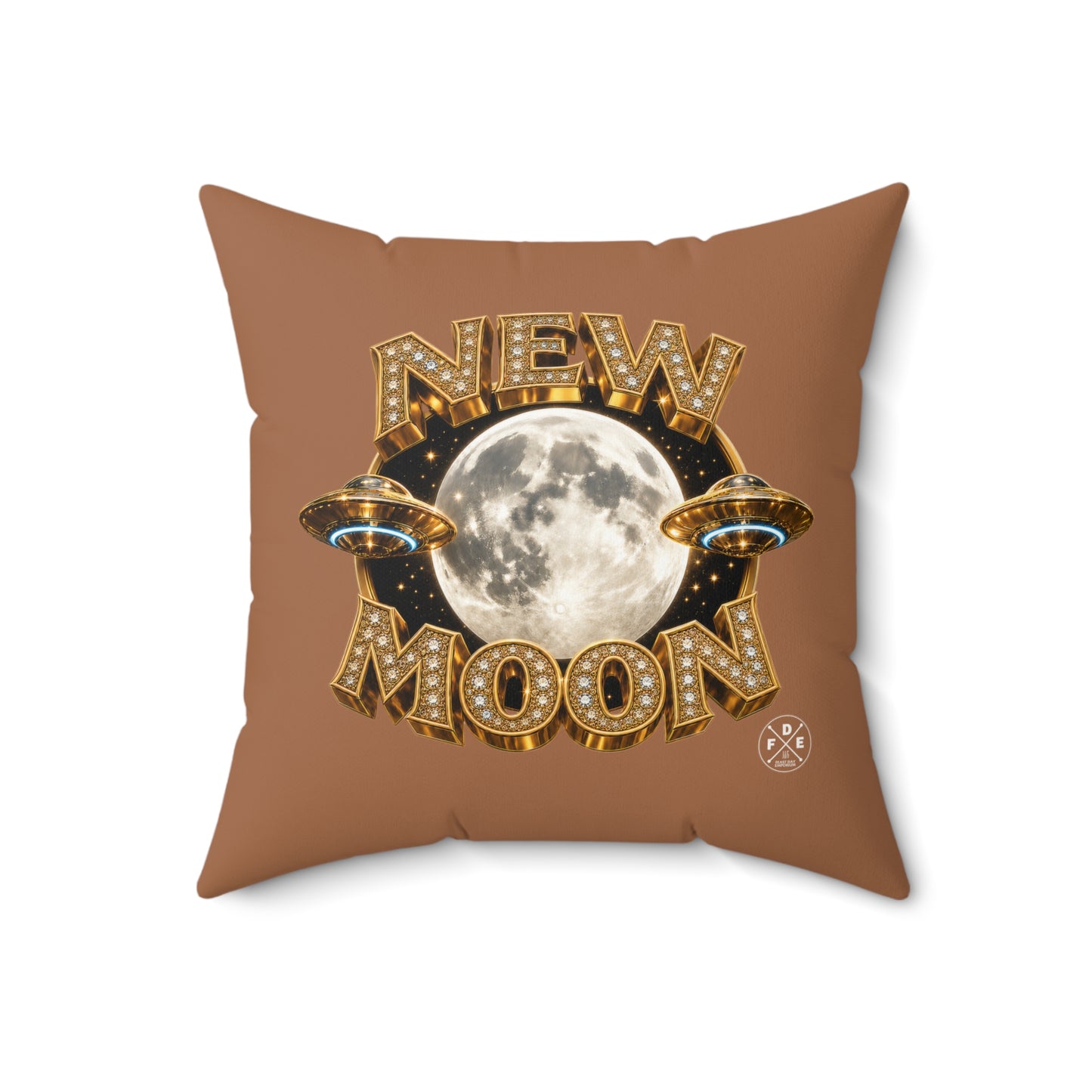 New Moon - Desert Rose Gold - Throw Pillow