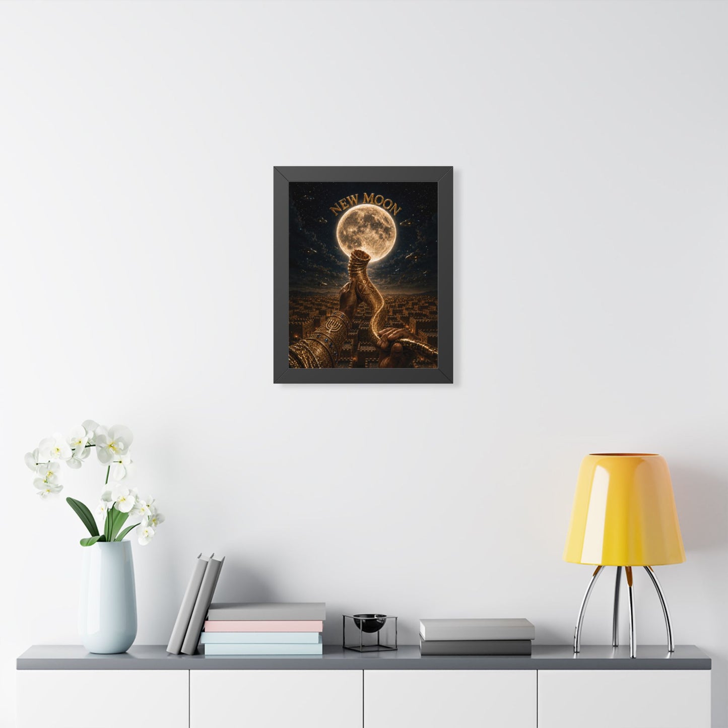 New Moon (w/ Shofar) - Framed Poster