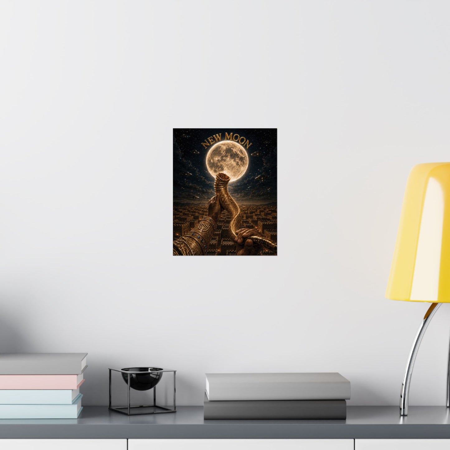 New Moon (w/ Shofar) Matte Poster