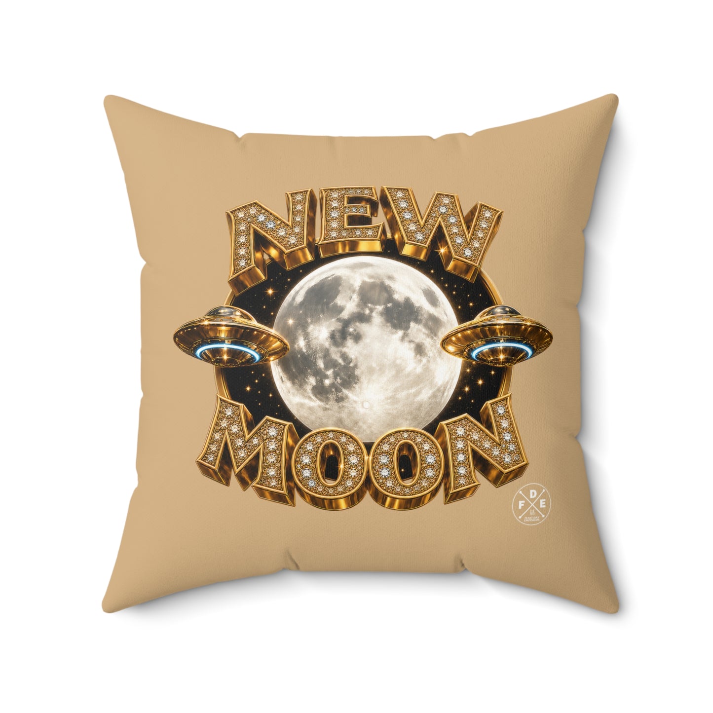 New Moon – Luna Champagne - Throw Pillow