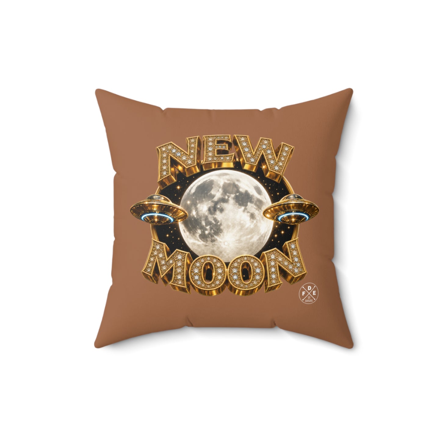 New Moon - Desert Rose Gold - Throw Pillow