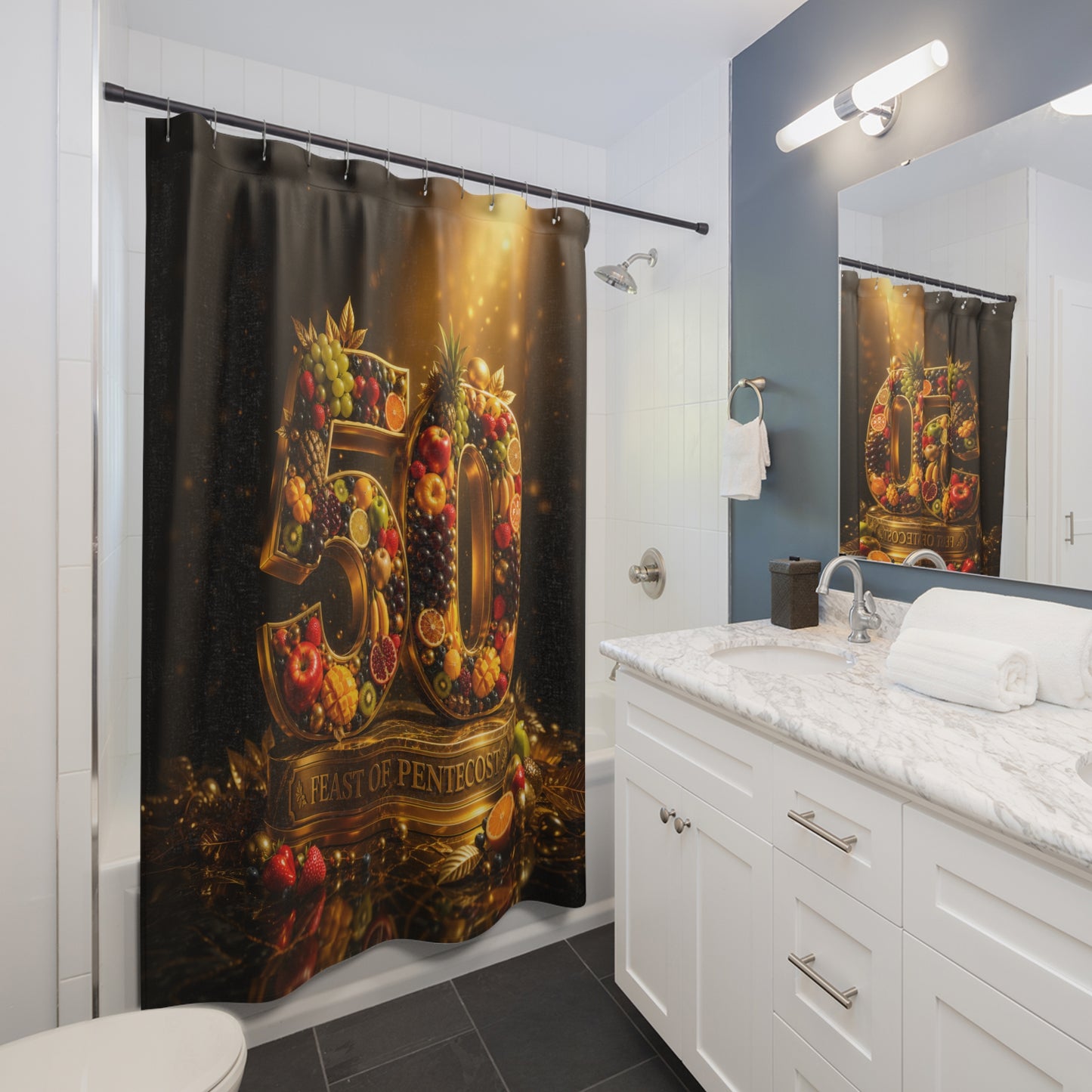 Feast of Pentecost (#50) Shower Curtain