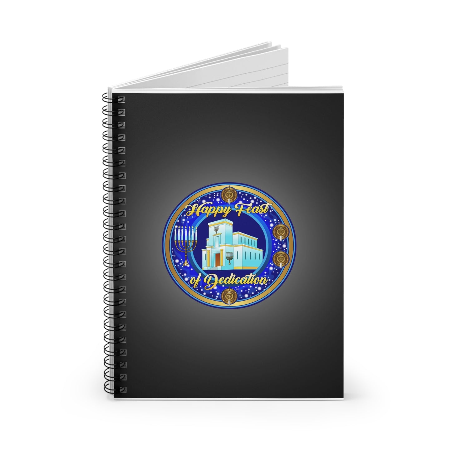 Black - Spiral Notebook - Ruled Line