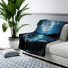 "Happy New Moon" - Sherpa Fleece Blanket