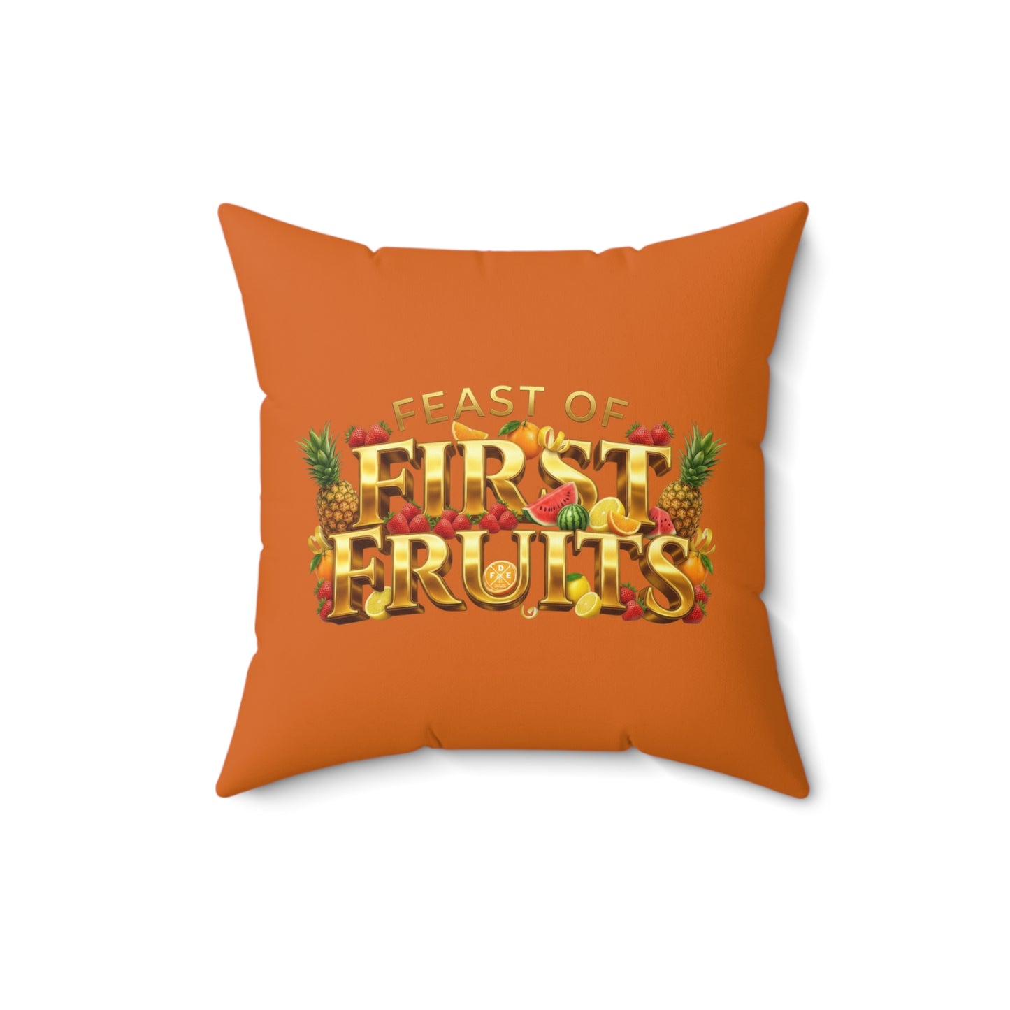 Feast of First Fruits - Citrus Flame - Throw Pillow