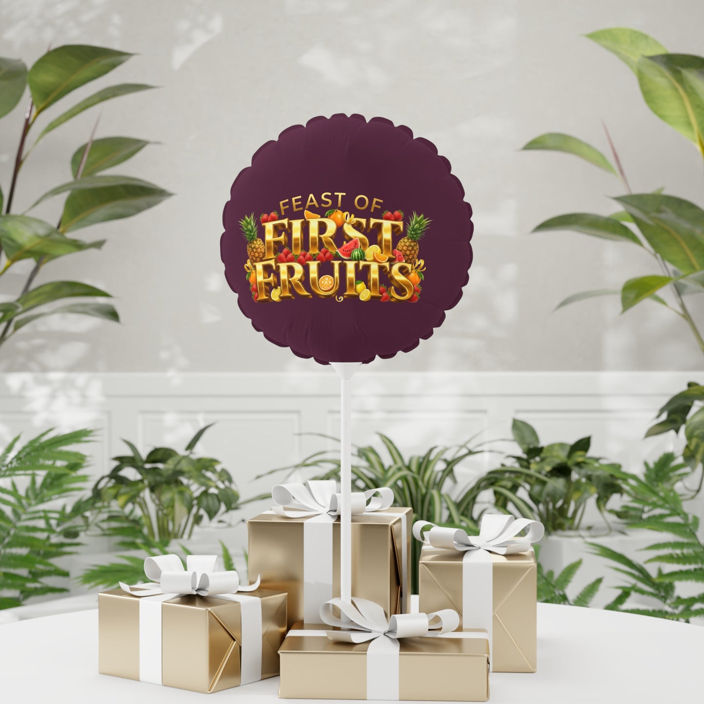 Feast of First Fruits - Blackberry Plum - Foil Balloon