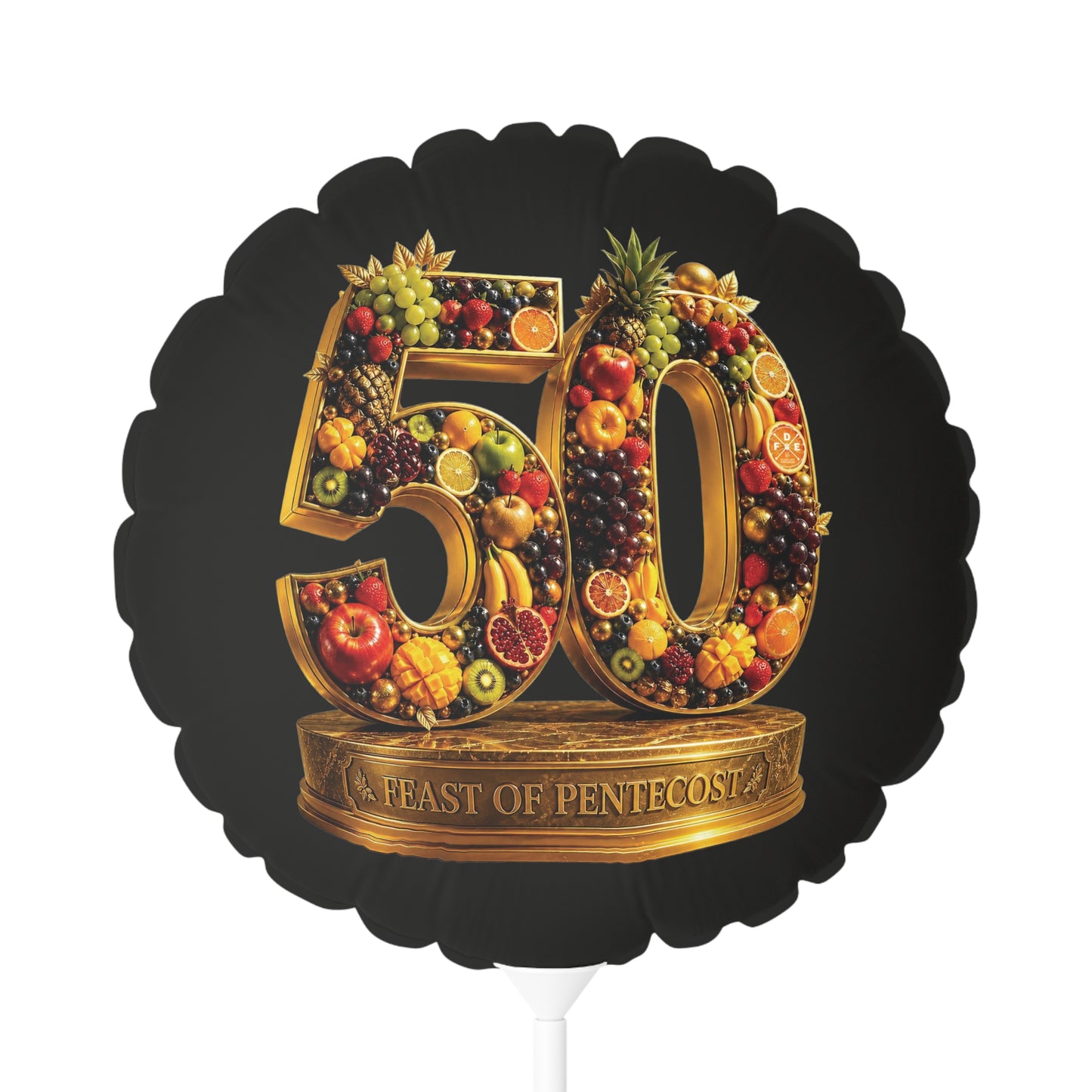 Feast of Pentecost (#50) - Obsidian Black - Foil Balloon
