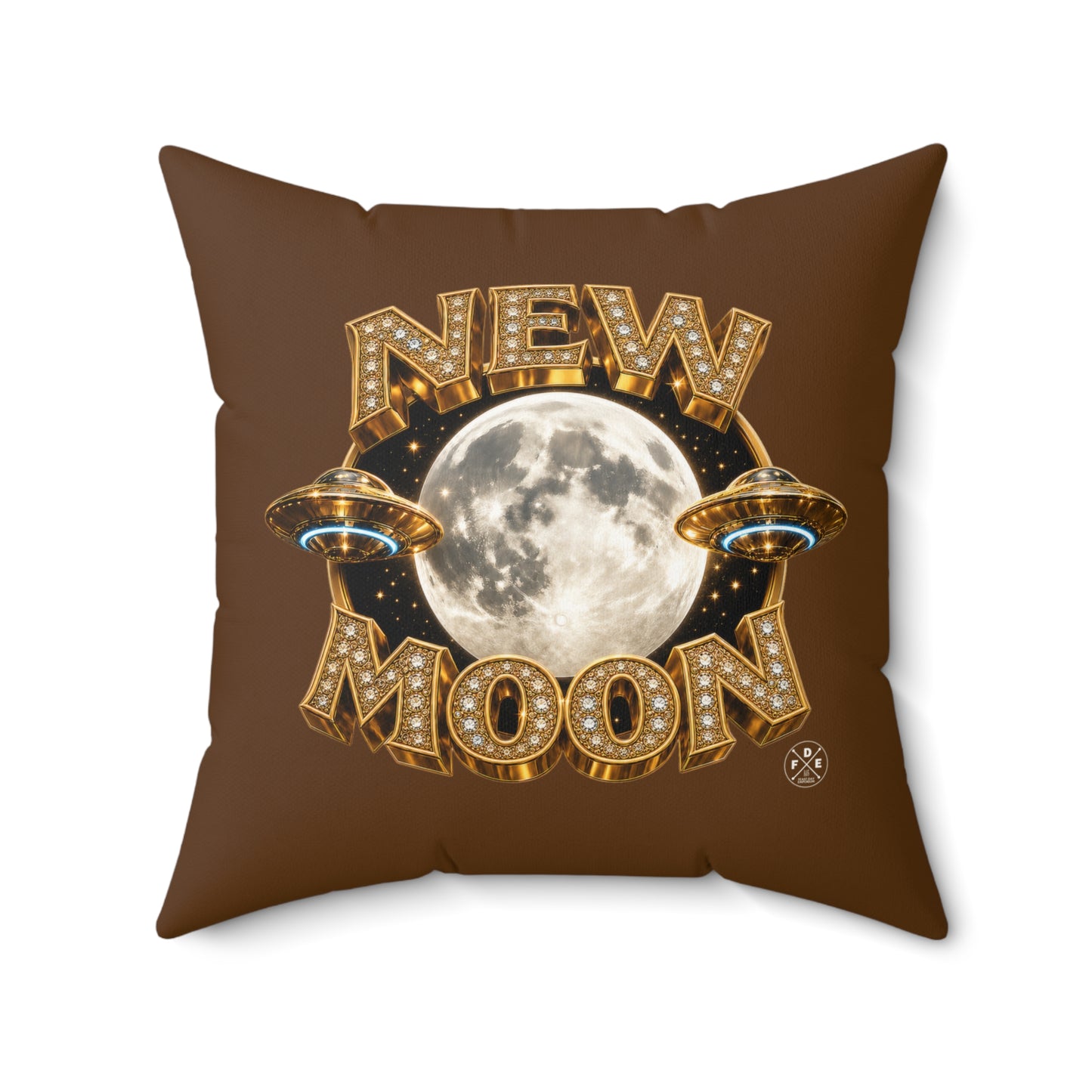 New Moon – Moonlite Bronze - Throw Pillow