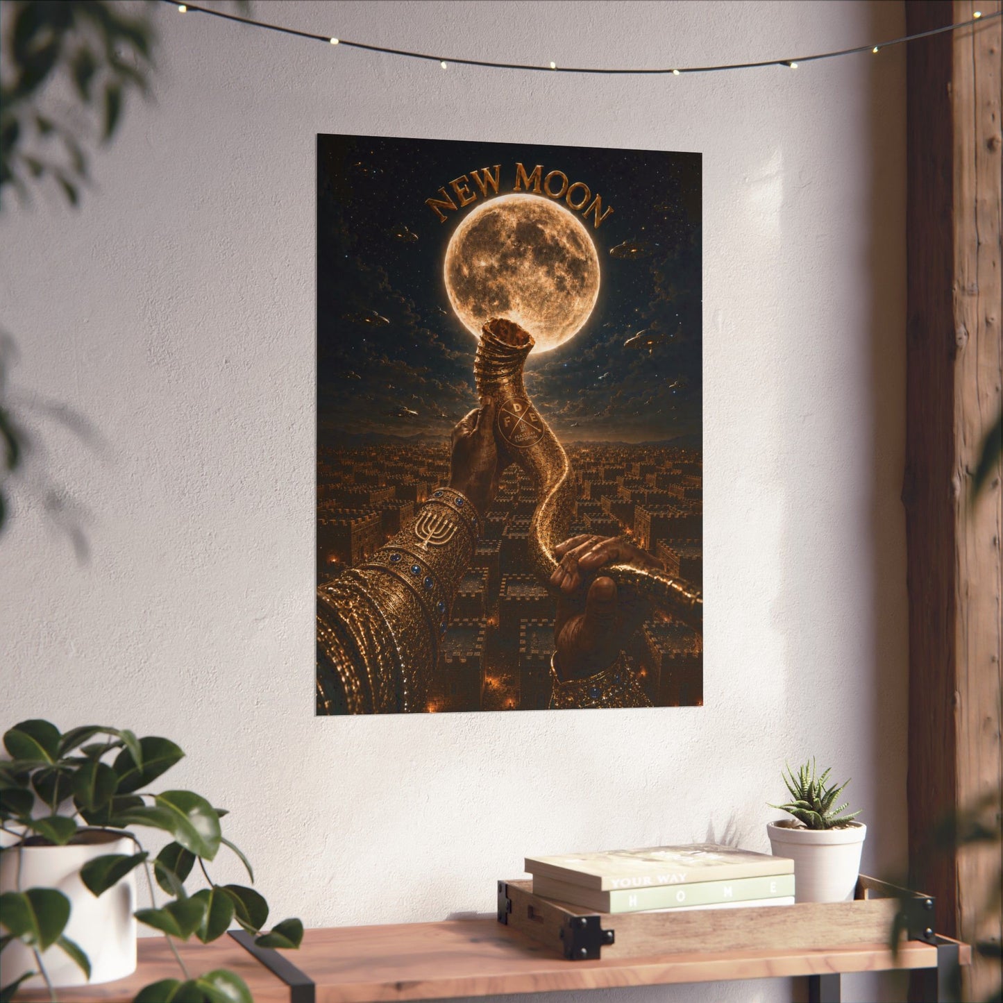 New Moon (w/ Shofar) Matte Poster