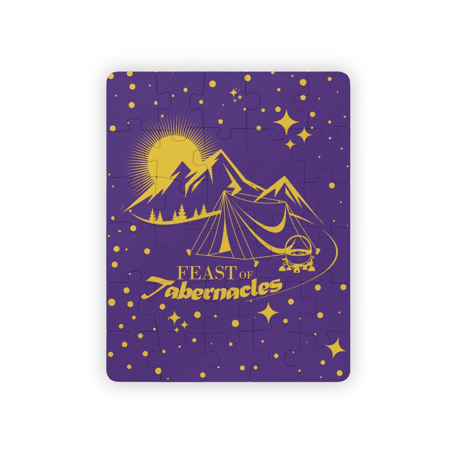 FOT - PURPLE & GOLD - Kids' Puzzle, 30-Piece