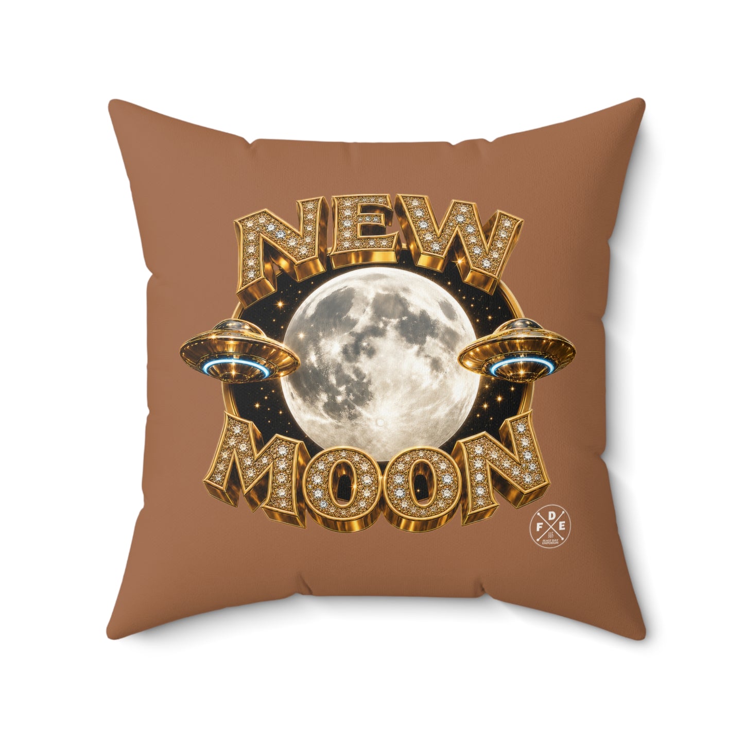 New Moon - Desert Rose Gold - Throw Pillow