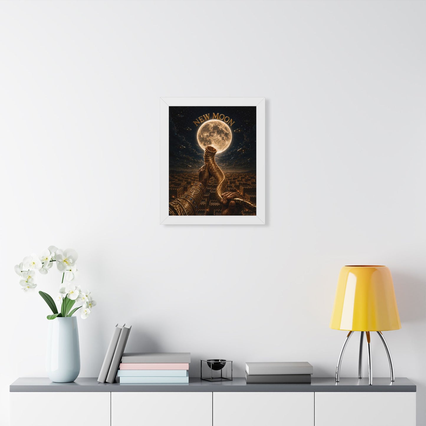 New Moon (w/ Shofar) - Framed Poster