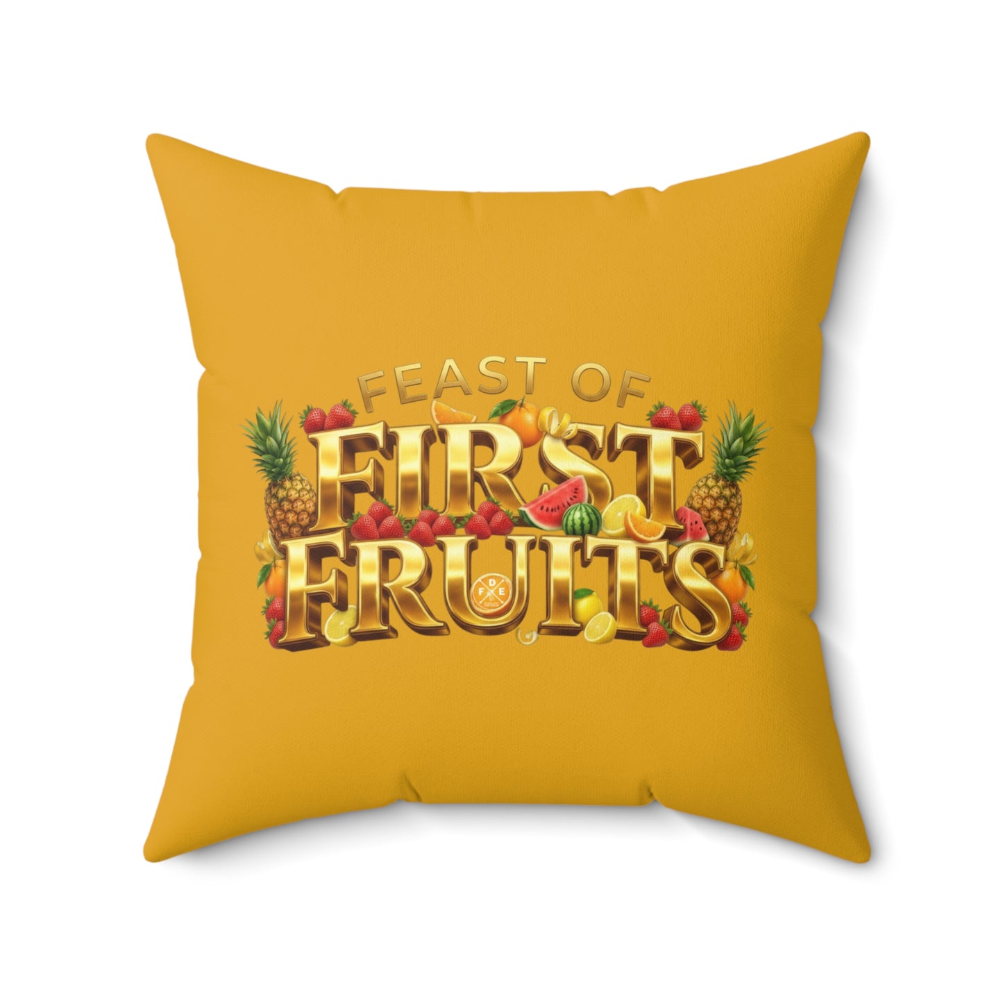 Feast of First Fruits - Golden Mango - Throw Pillow