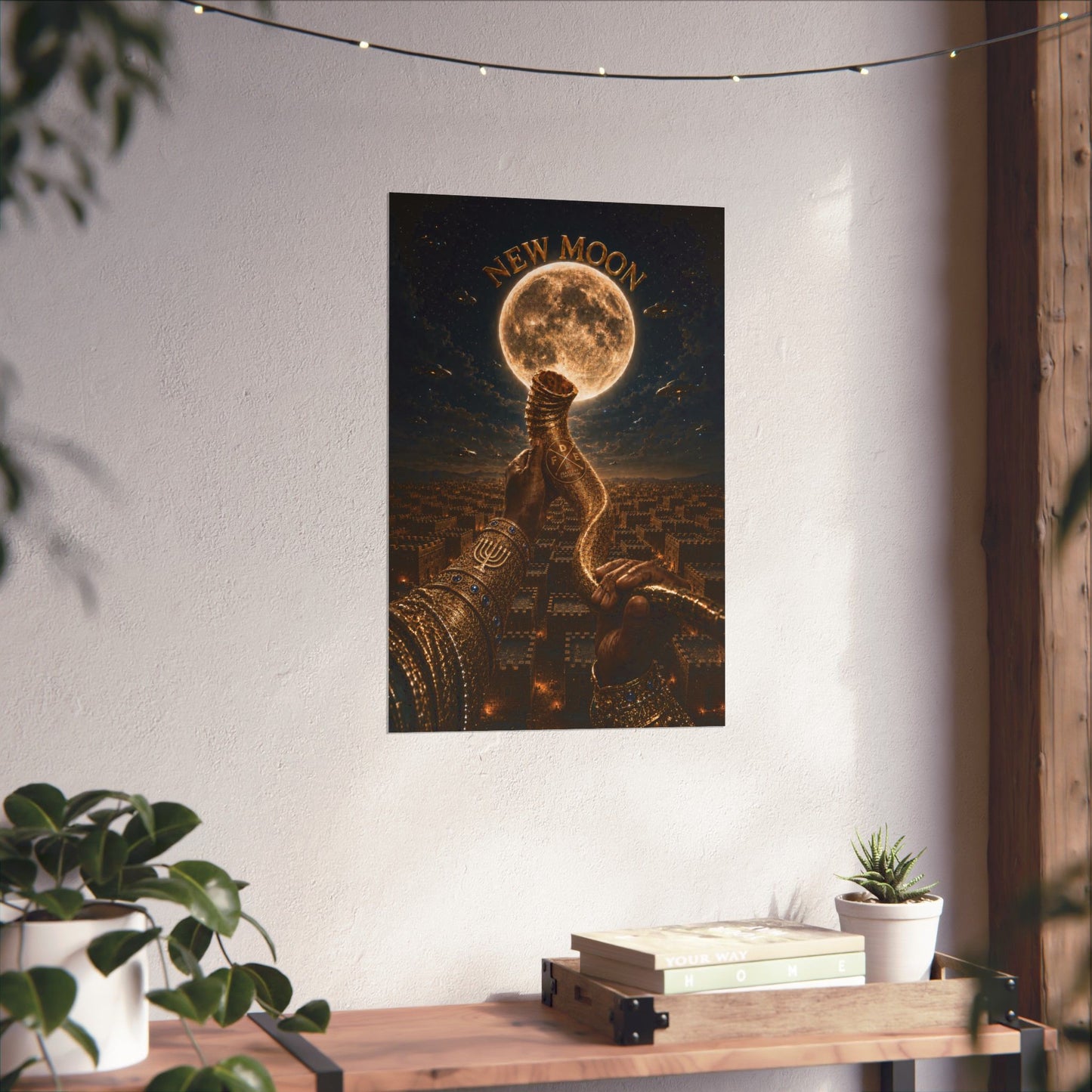 New Moon (w/ Shofar) Matte Poster