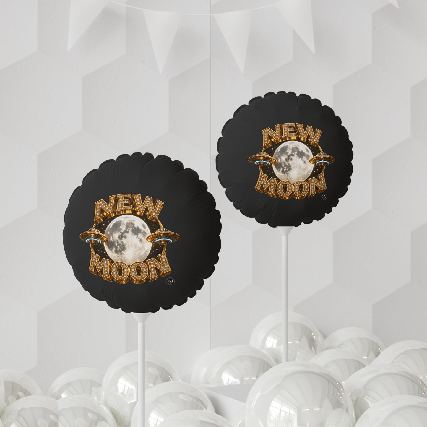 New Moon – Midnight Black –  Foil Balloon