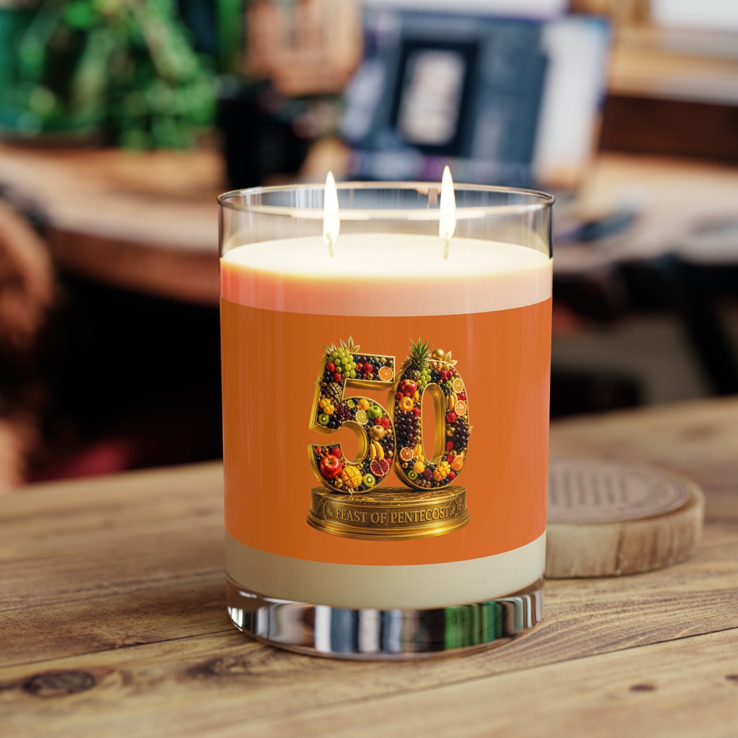 Feast of Pentecost (#50) - Citrus Flame - Candle