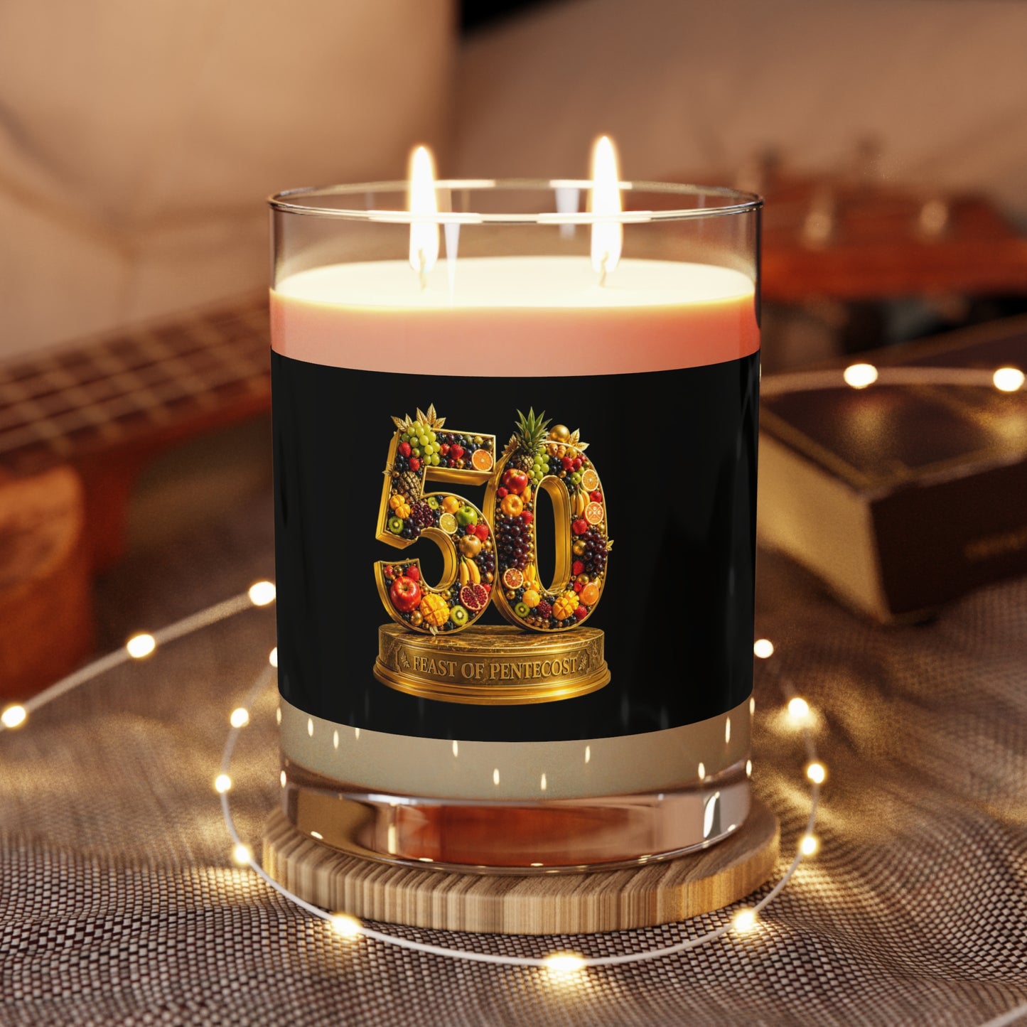 Feast of Pentecost (#50) - Obsidian Black - Candle