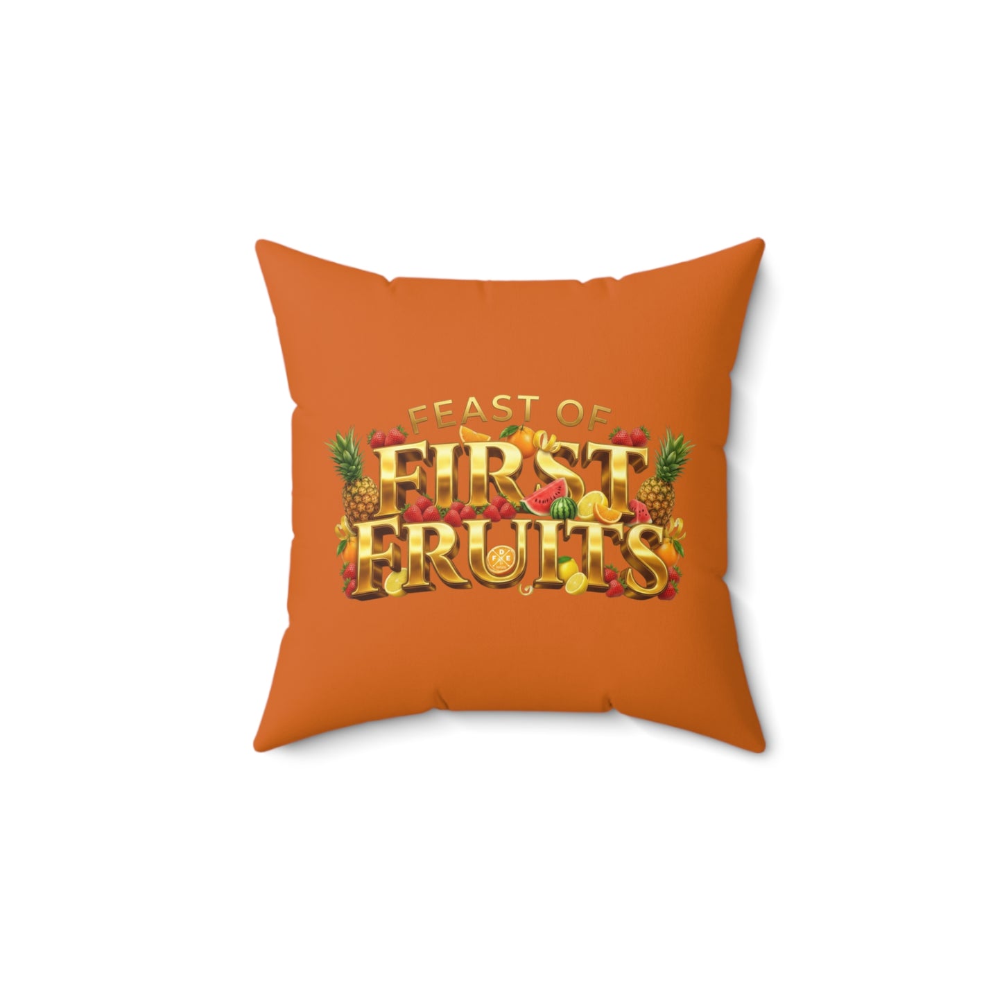 Feast of First Fruits - Citrus Flame - Throw Pillow