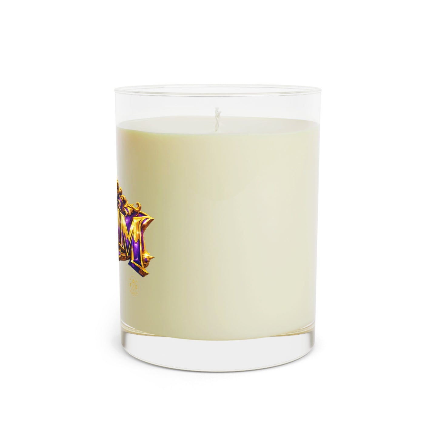 Cream & Colorful Purim Scented Glass Candle (11oz)