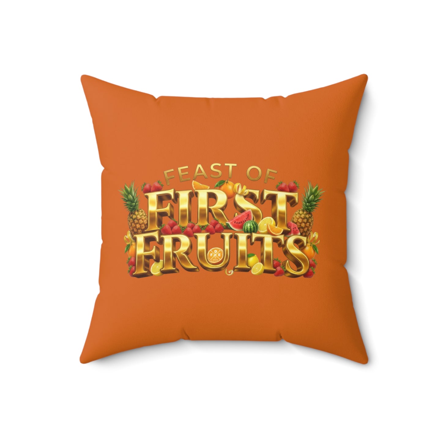 Feast of First Fruits - Citrus Flame - Throw Pillow
