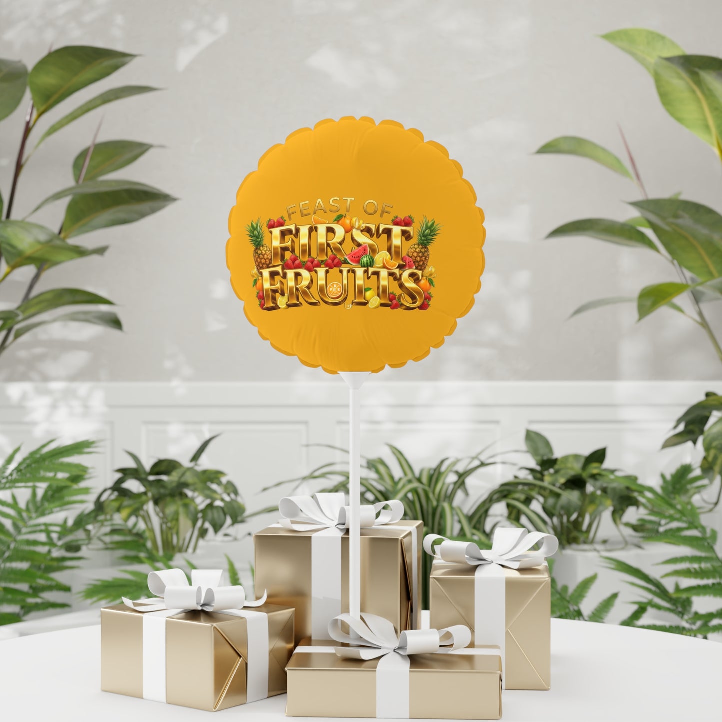 Feast of First Fruits - Golden Mango - Foil Balloon
