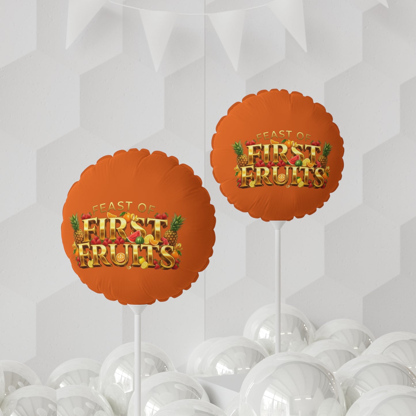 Feast of First Fruits - Citrus Flame - Foil Balloon