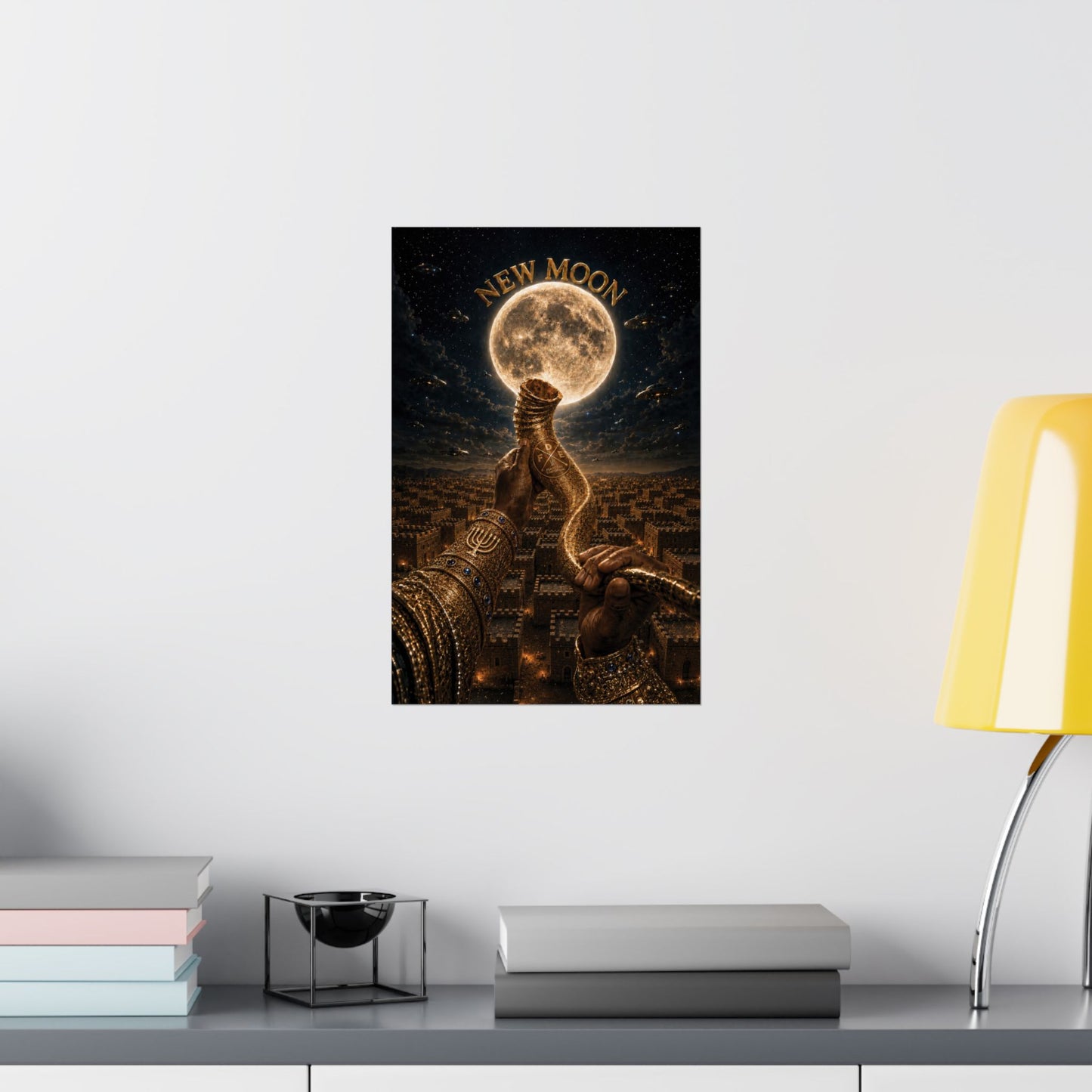 New Moon (w/ Shofar) Matte Poster