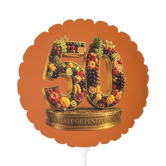 Feast of Pentecost (#50) - Citrus Flame - Foil Balloon