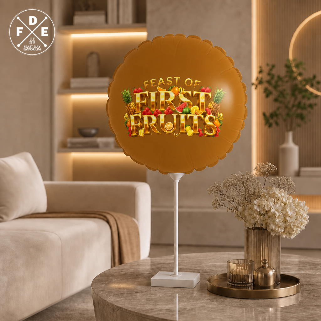 Feast of First Fruits - Burnished Marigold - Foil Balloon