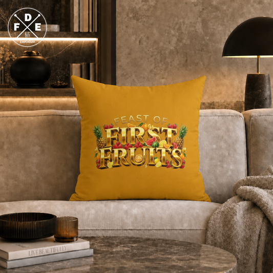 Feast of First Fruits - Golden Mango - Throw Pillow