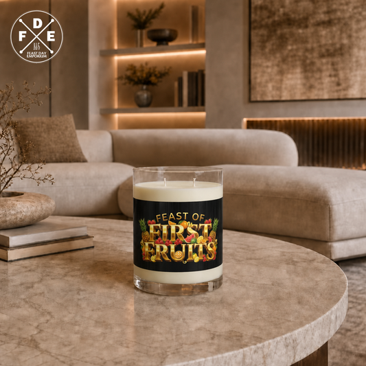 Feast of First Fruits - Obsidian Black - Candle