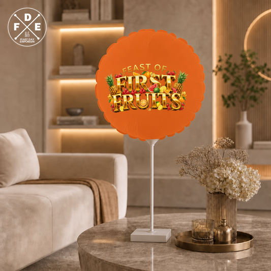Feast of First Fruits - Citrus Flame - Foil Balloon