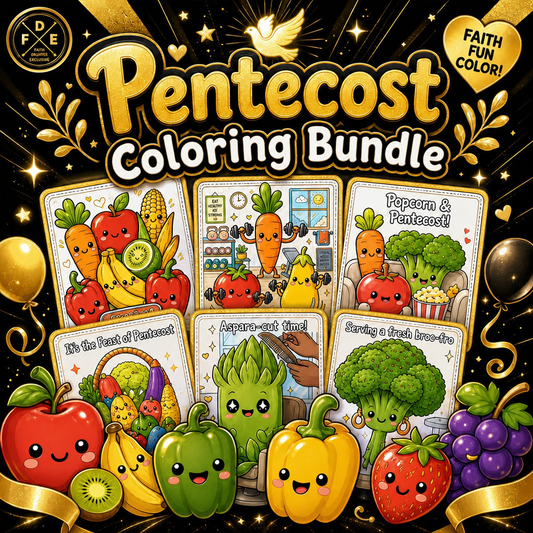 Pentecost Coloring Page Bundle