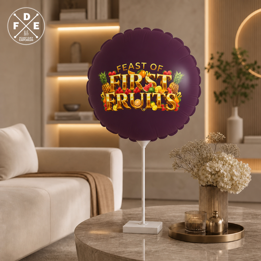 Feast of First Fruits - Blackberry Plum - Foil Balloon