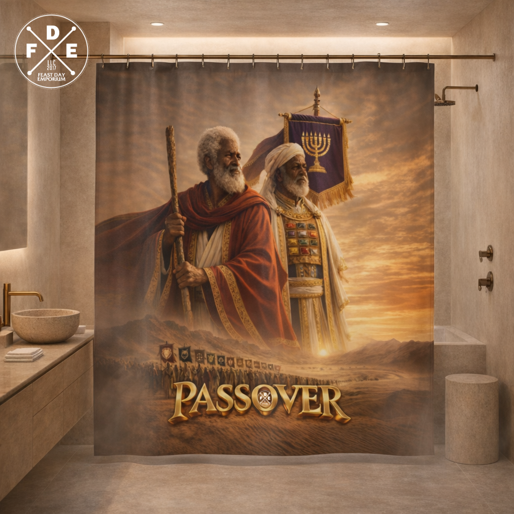Passover (Moses & Aaron) Shower Curtain