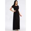 Black Maxi Dress with Pockets (Plus Size)