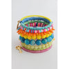 Pink, Orange, Blue & Yellow Wrap Bracelet