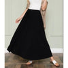 Solid Maxi Skirt with Pockets